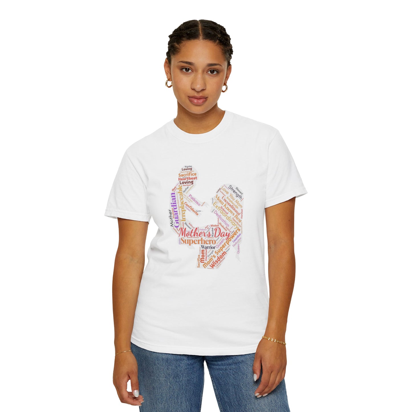 Mother and Child Word Art T-Shirt