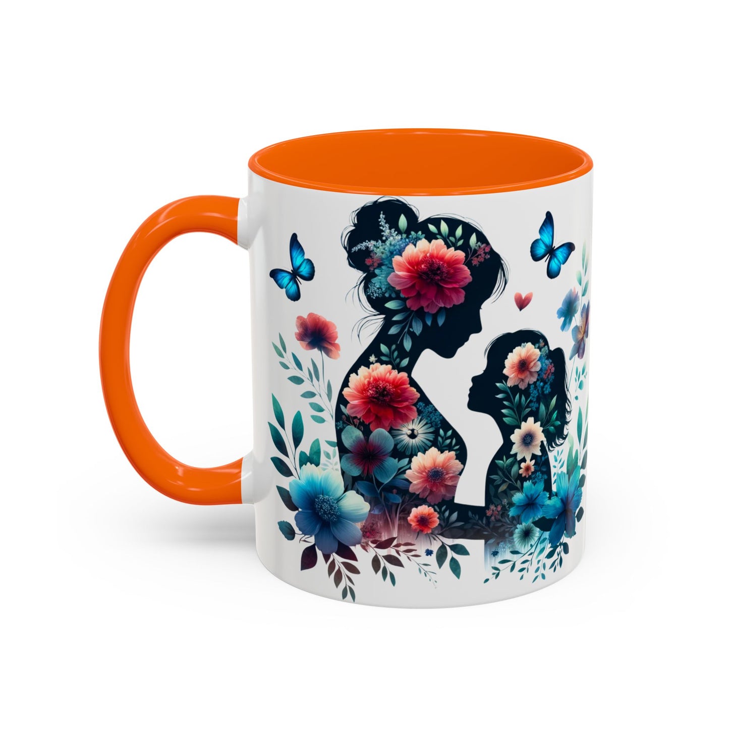 Mother & Child Floral Art Mug