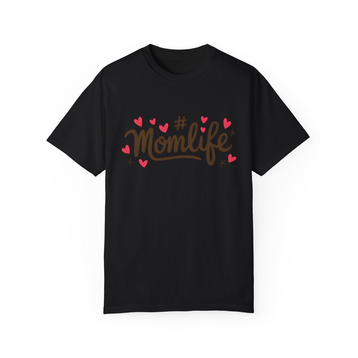Momlife Heart-Adorned T-Shirt