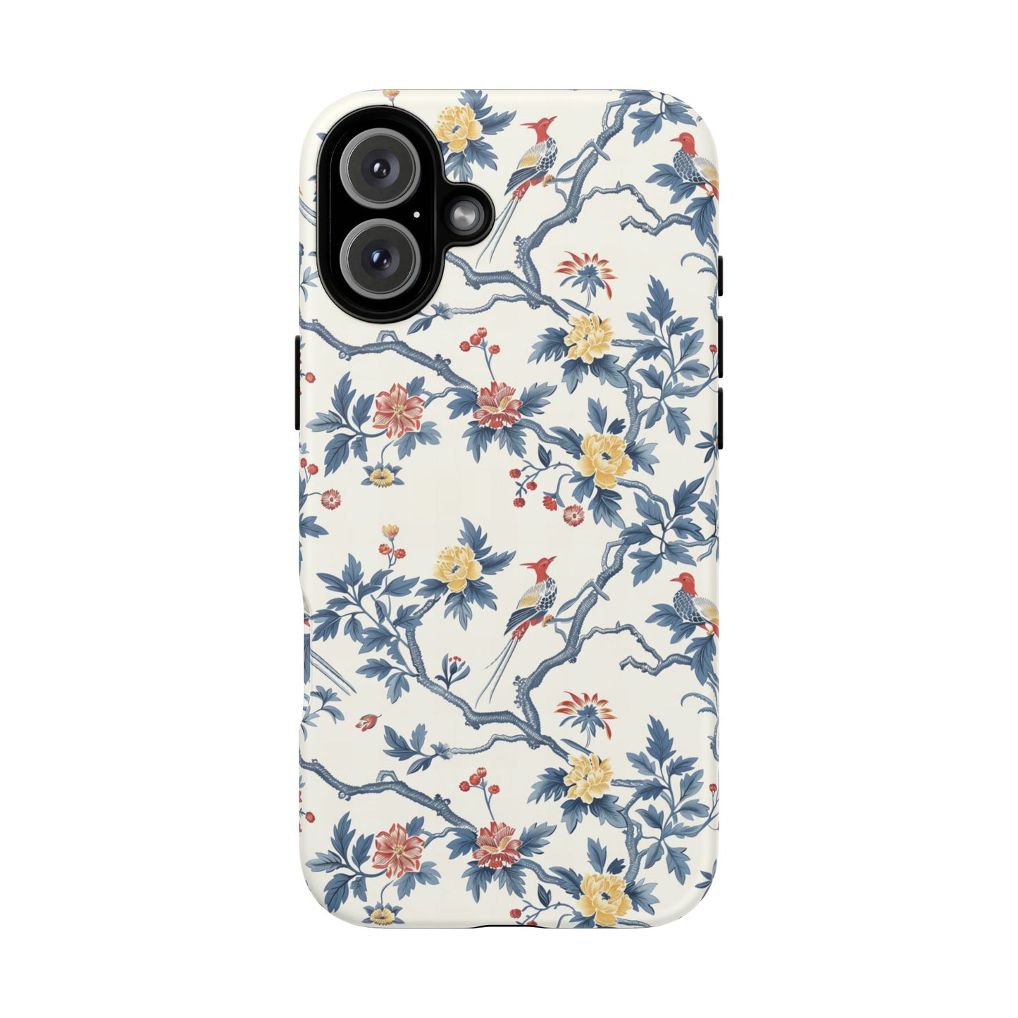 Elegant Chinoiserie-Patterned Protective Phone Case