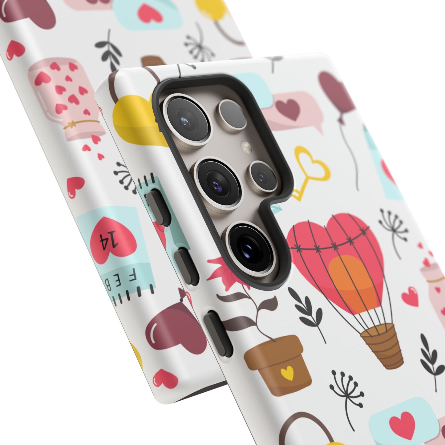 Valentine's Day Heart-Themed Durable Phone Case