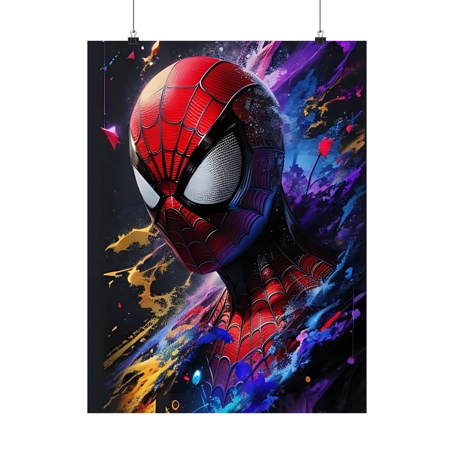 Spider-Hero Cosmic Art Poster