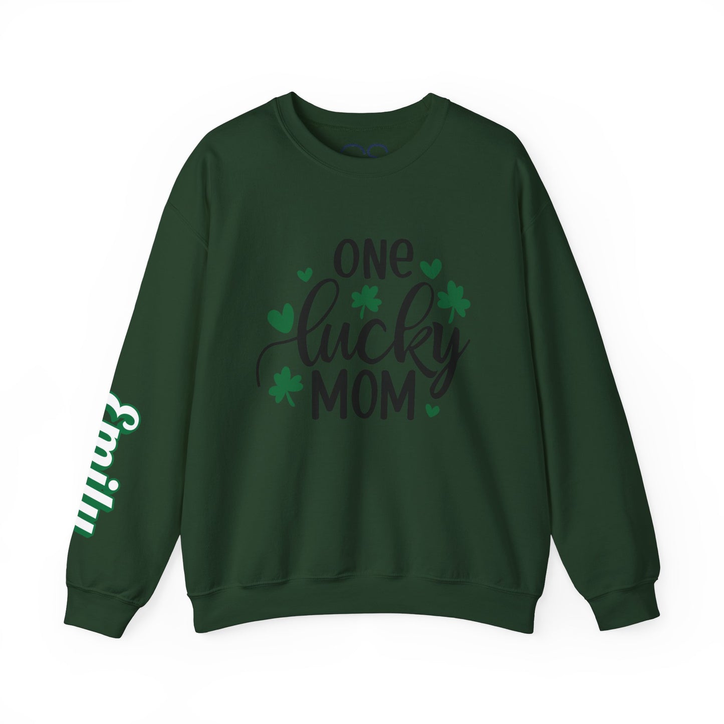 Personalized One Lucky Mom St. Patricks Day Sweatshirt