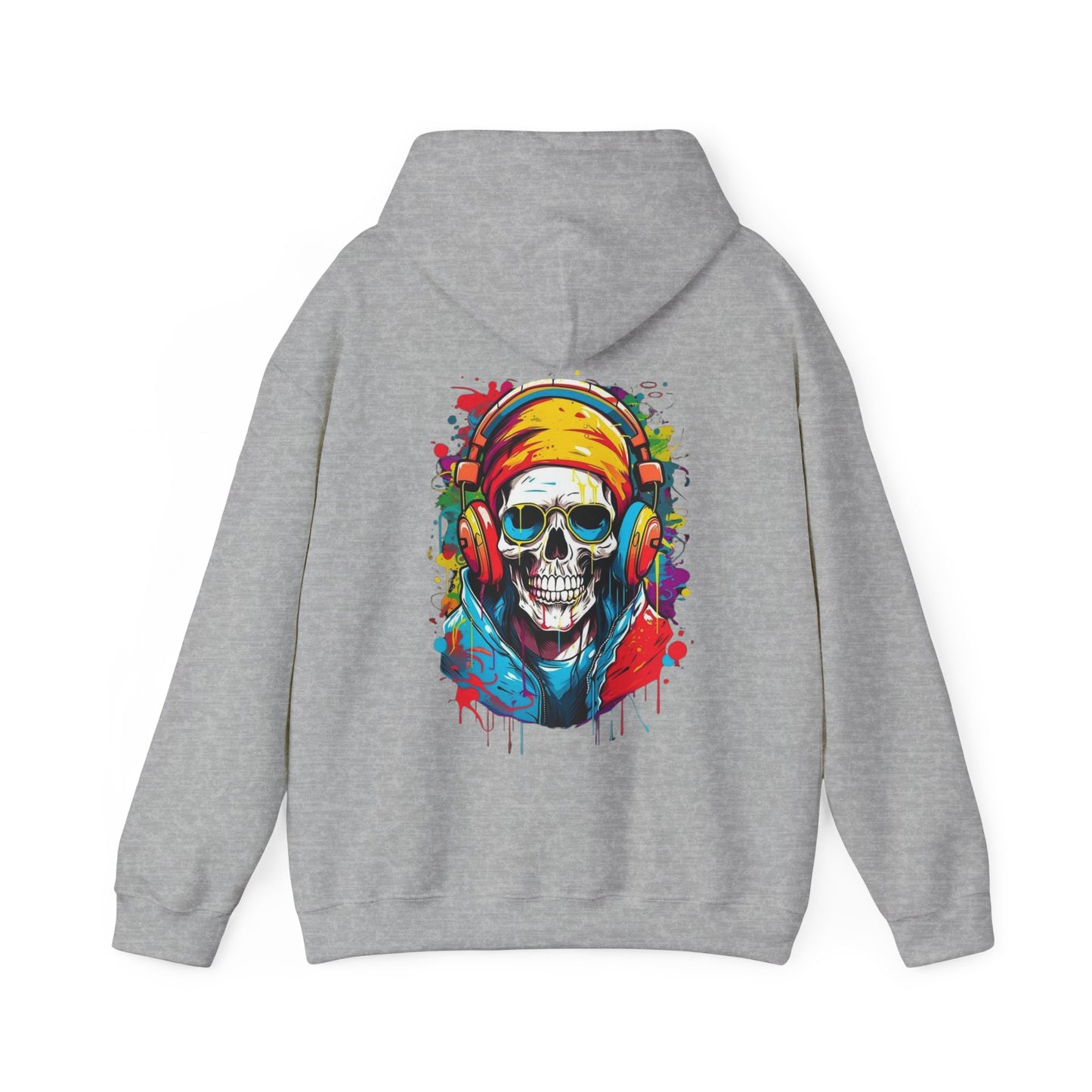 Vivid Gamer Skull Hooded Sweatshirt