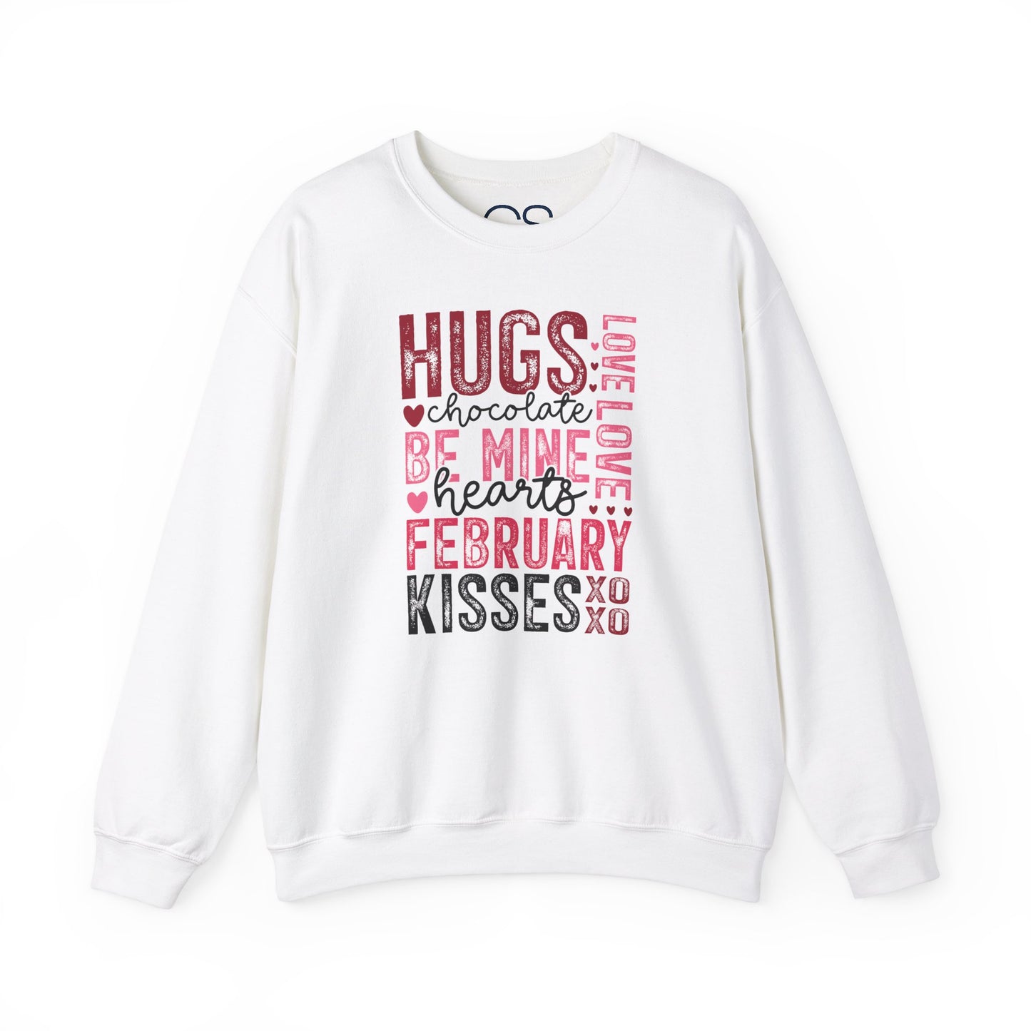 Cozy and Romantic Typography Crewneck Sweatshirt