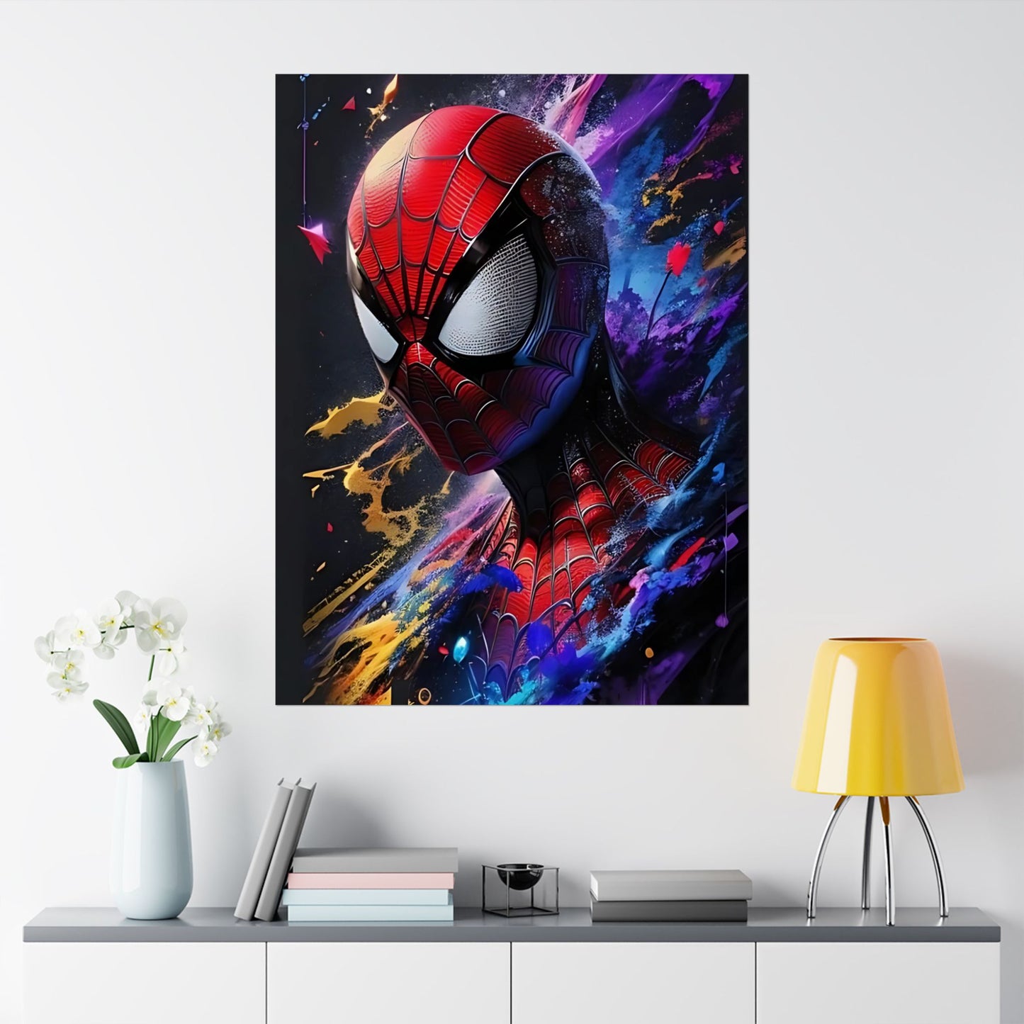 Spider-Hero Cosmic Art Poster