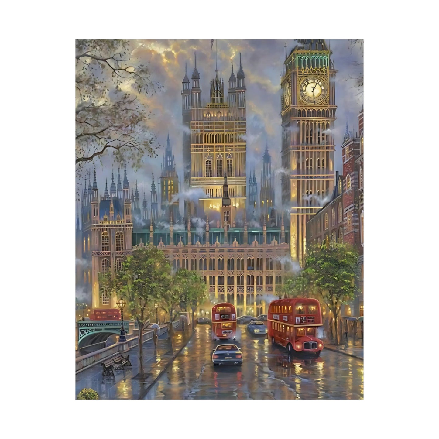 London Fog Matte Vertical Poster