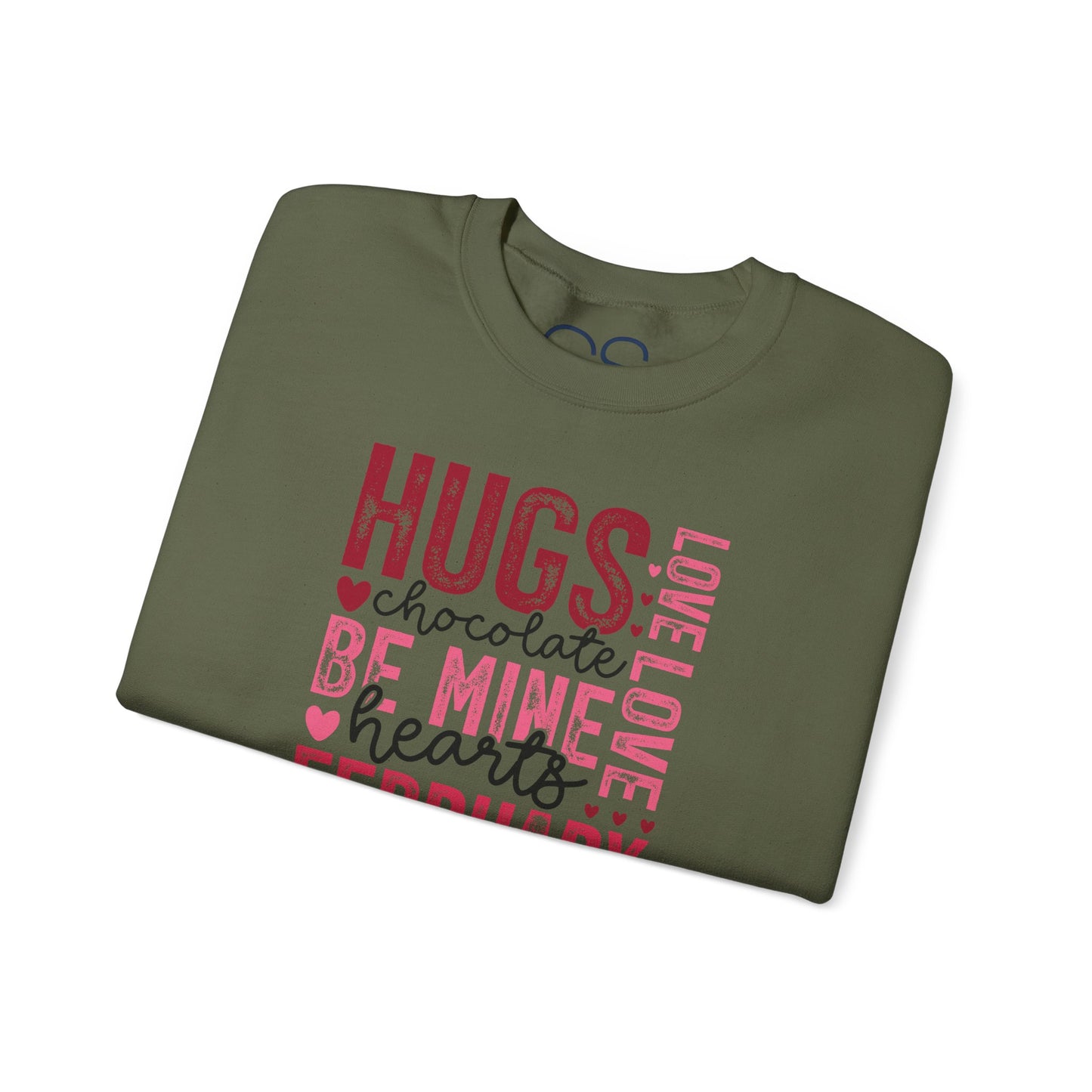 Cozy and Romantic Typography Crewneck Sweatshirt