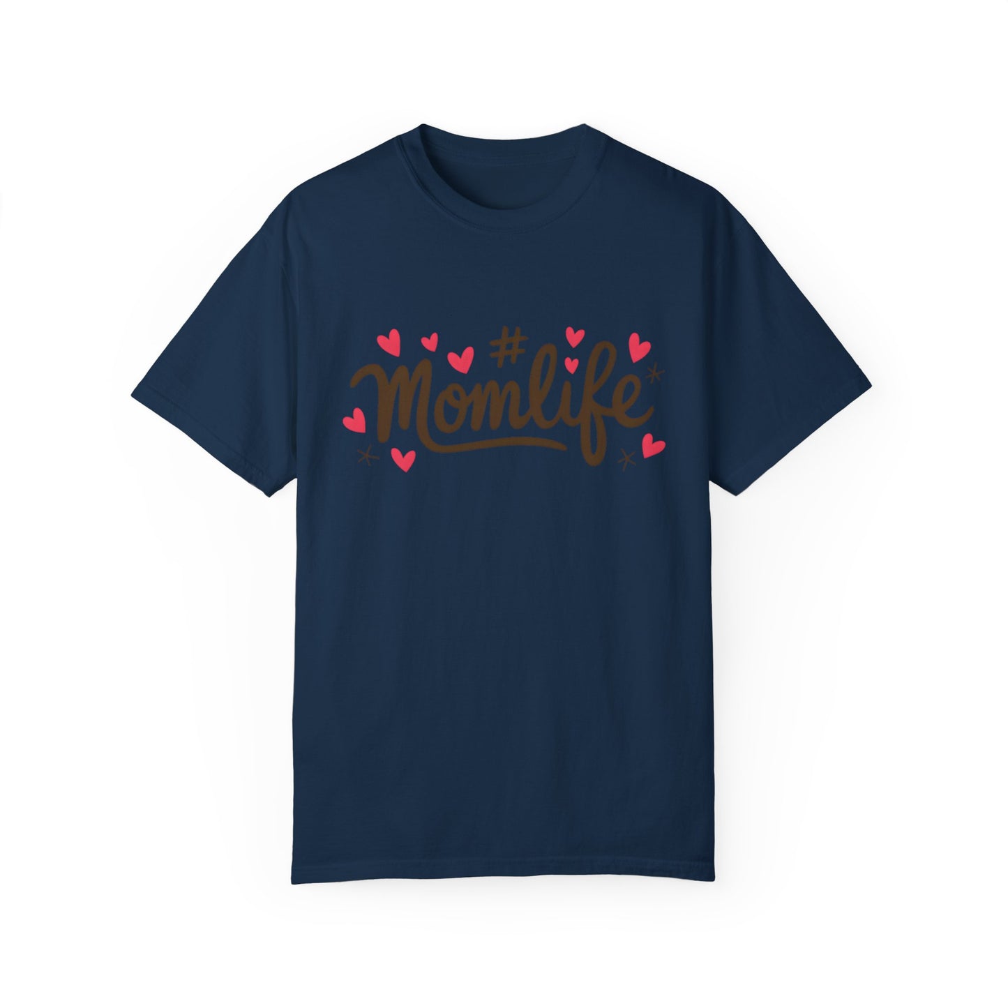 Momlife Heart-Adorned T-Shirt