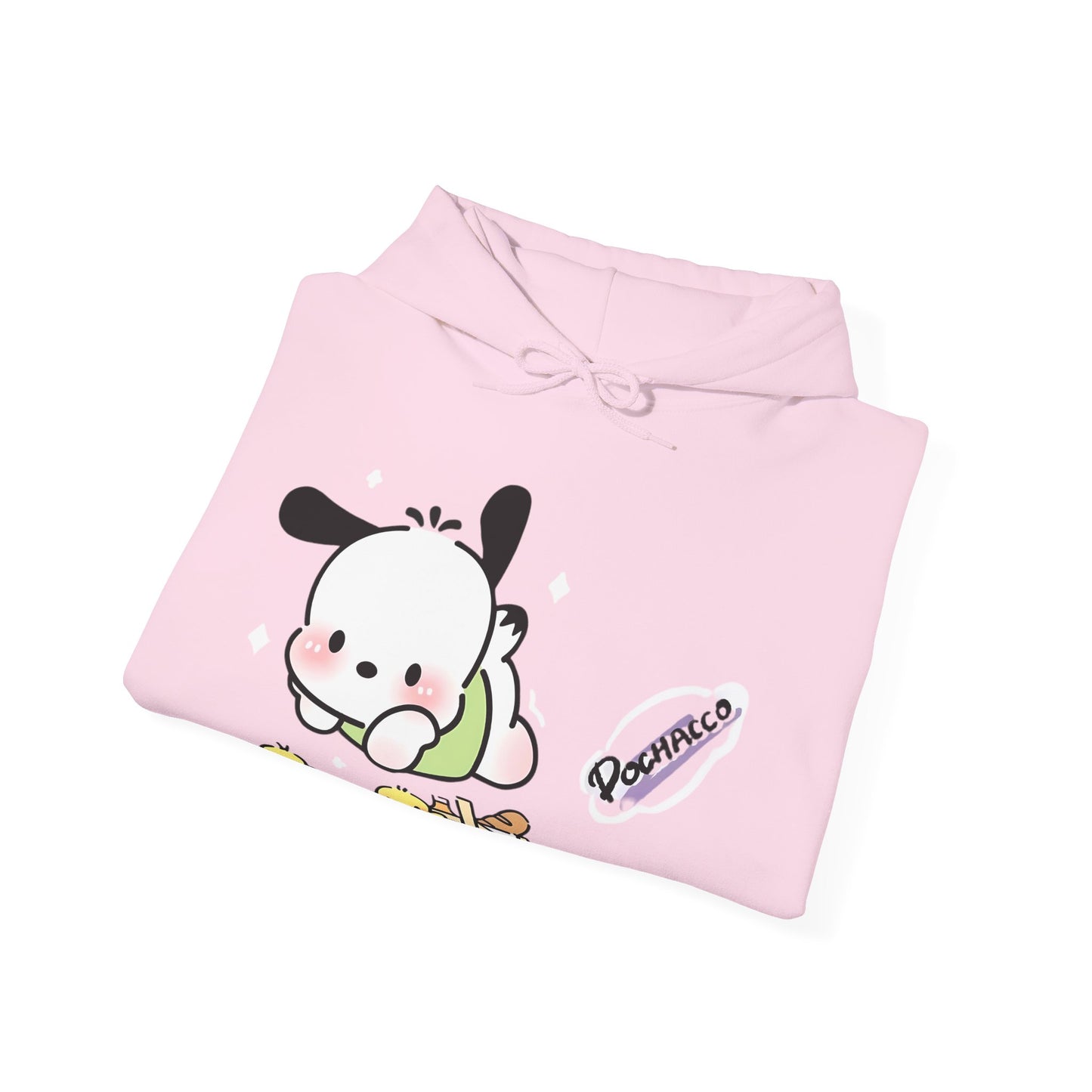Unisex Heavy Blend Pochacco Hooded Sweatshirt – Adorable & Cozy Design for Fans