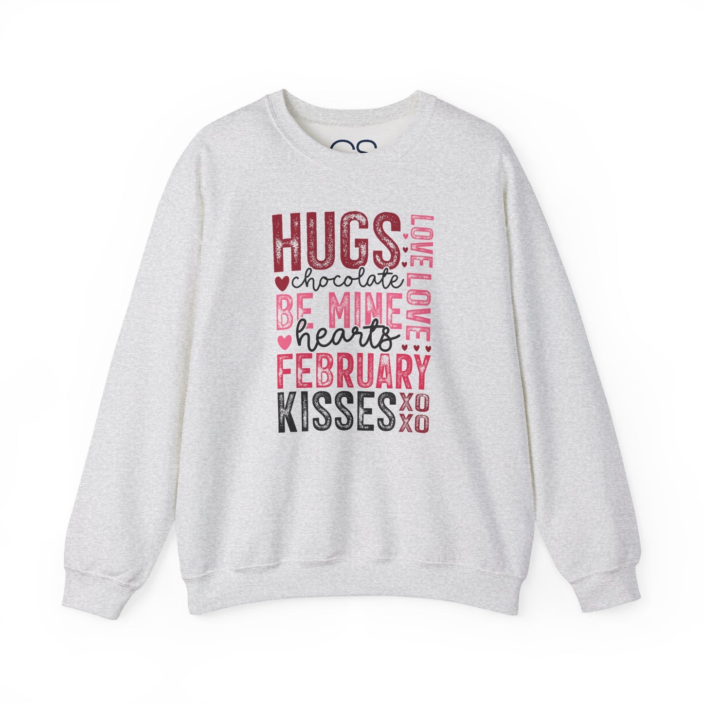 Cozy and Romantic Typography Crewneck Sweatshirt