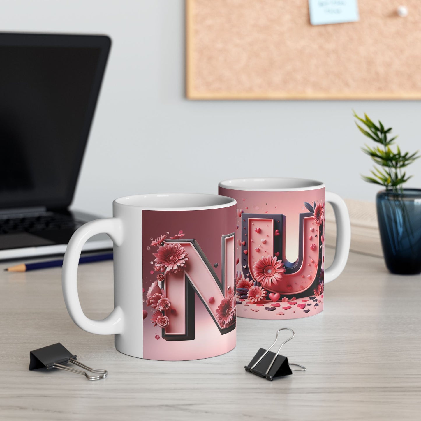 Personalized Valentine's Day Mug with Couple's Initials