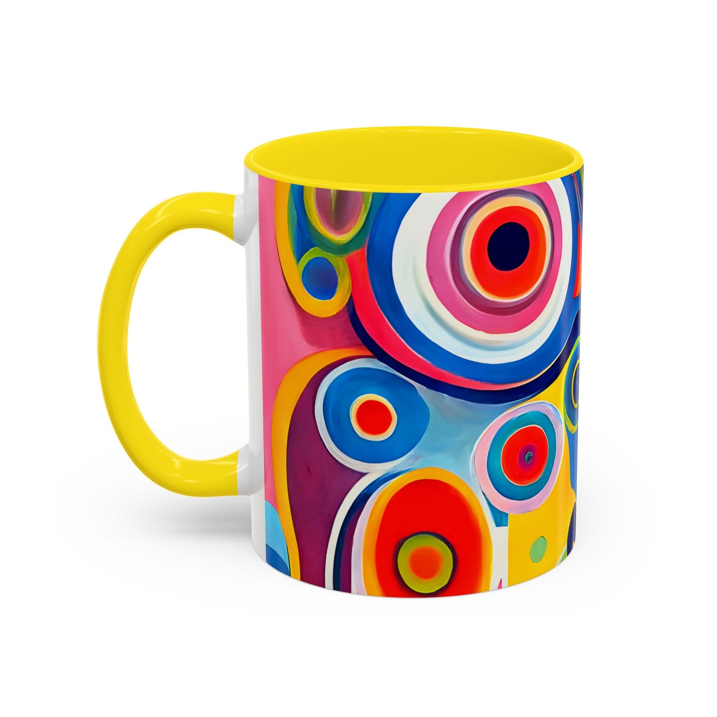Vibrant Circles Modern Art Coffee Mug