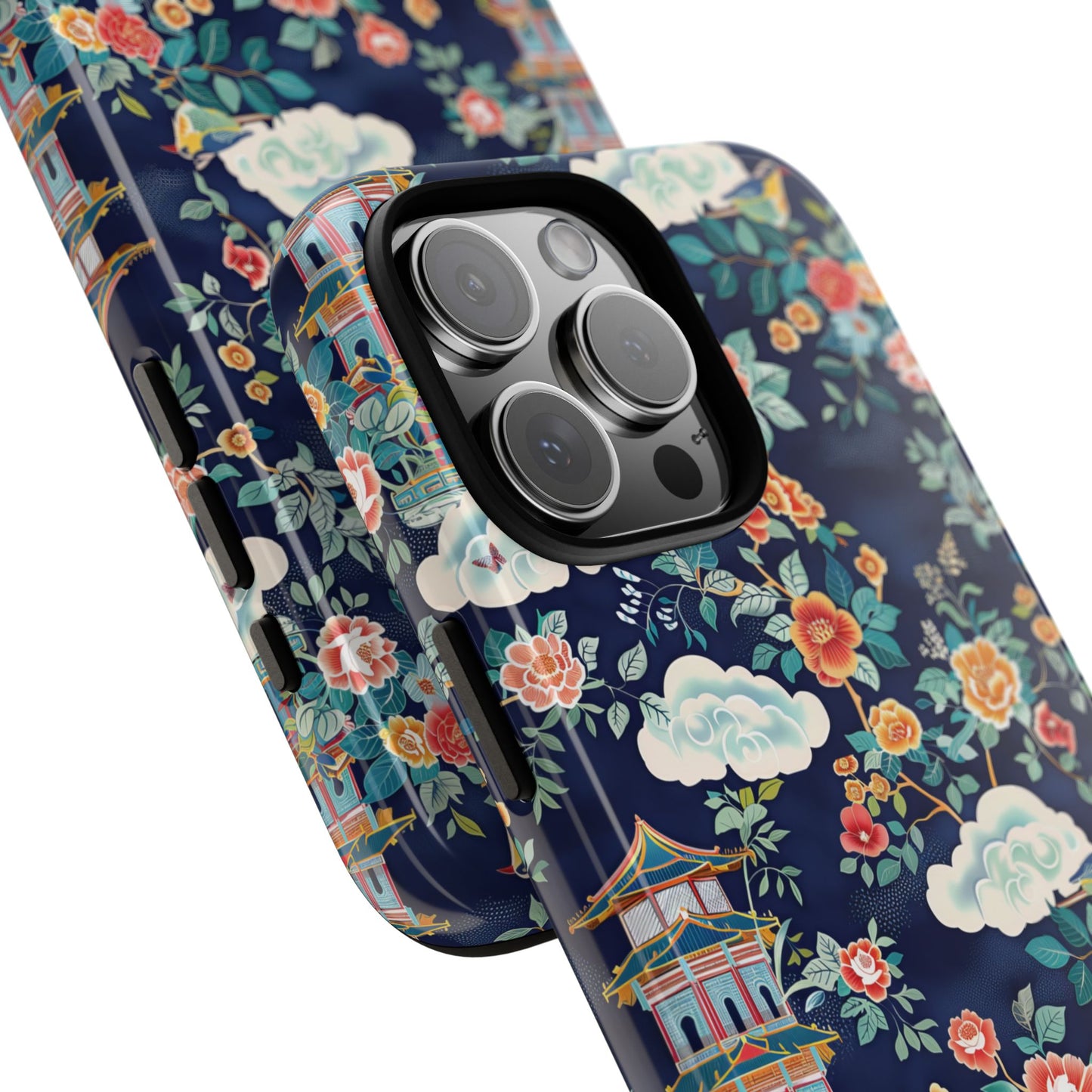 Enchanting Chinoiserie-Inspired Durable Phone Case