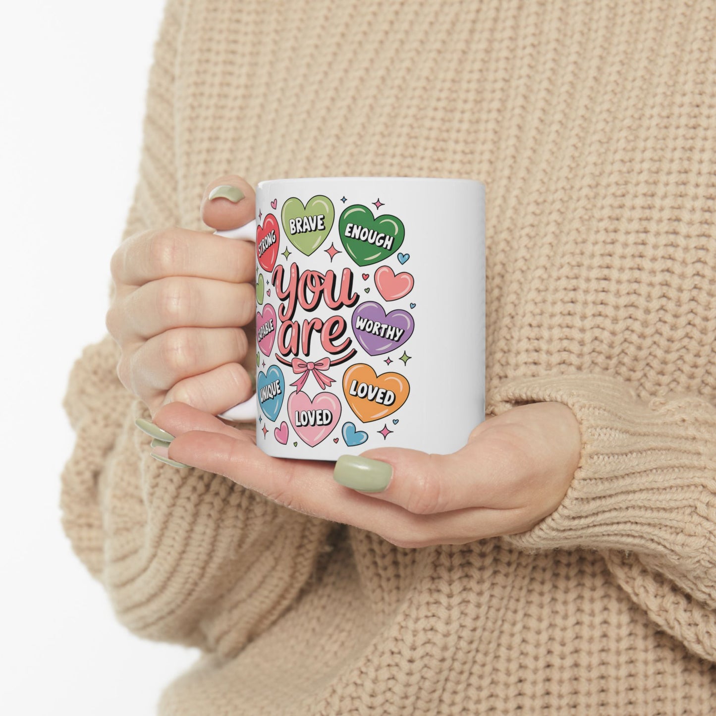 Custom "You Are Loved" Valentine's Day Mug with Personalized Name
