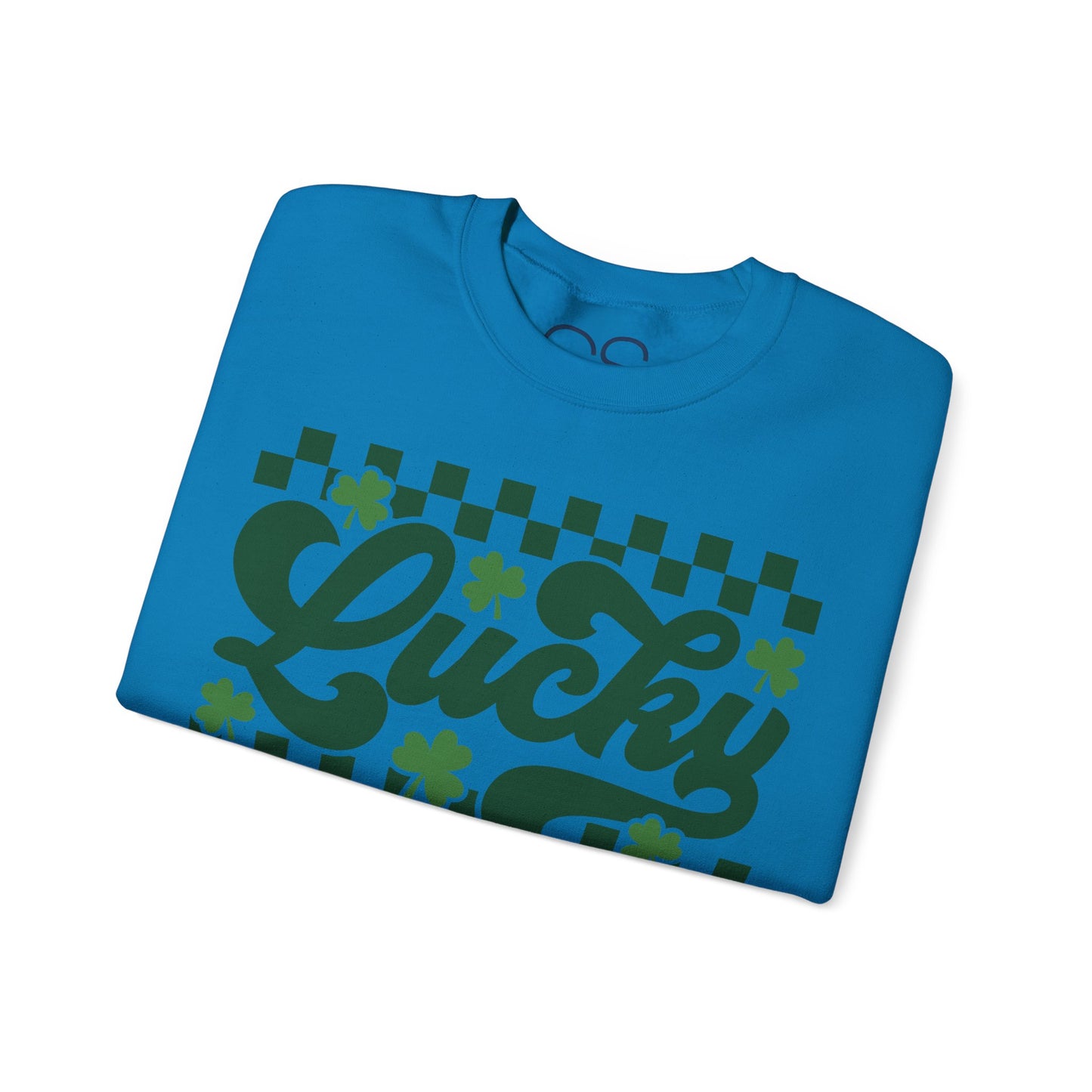 Lucky Shamrock Checkerboard Crewneck Sweatshirt