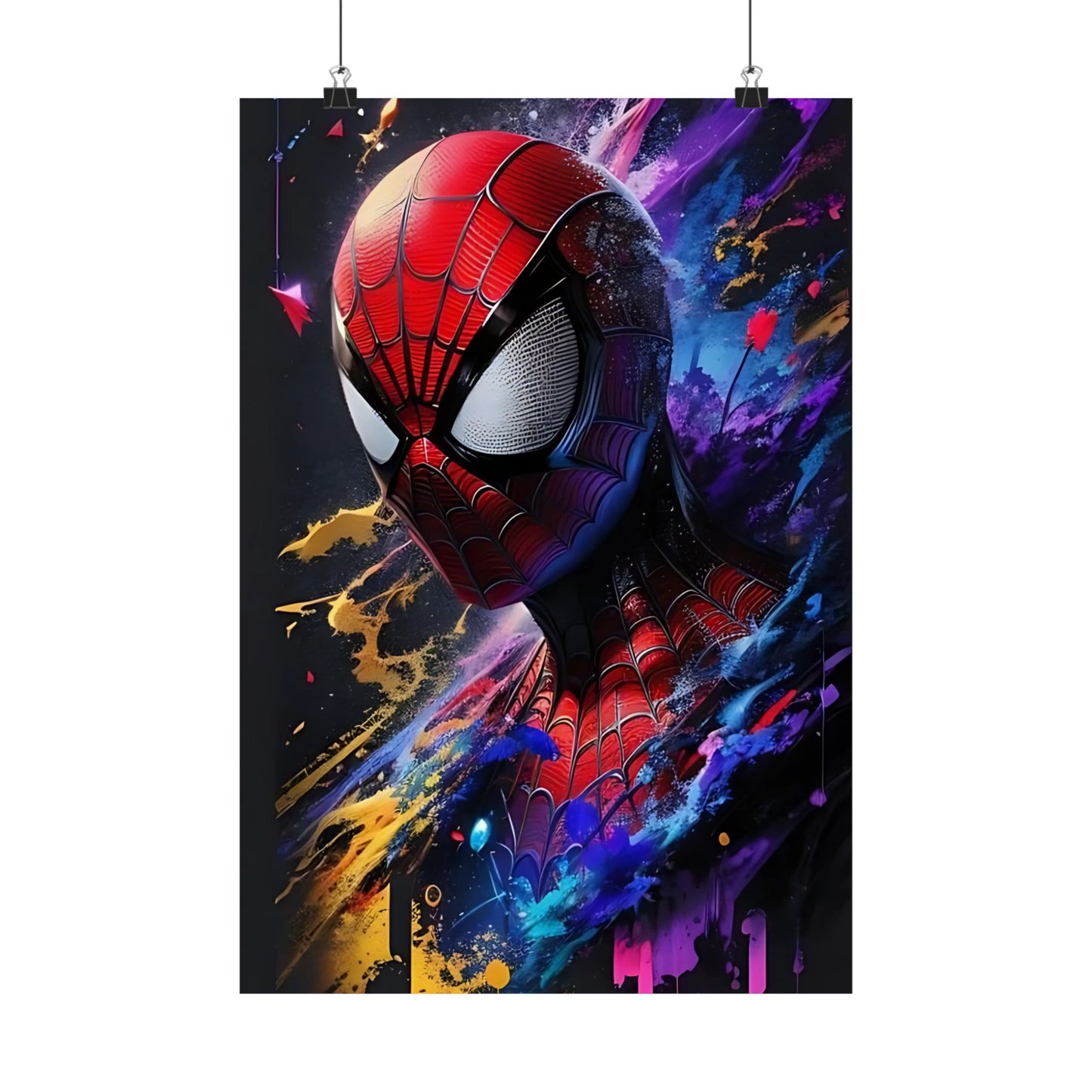 Spider-Hero Cosmic Art Poster