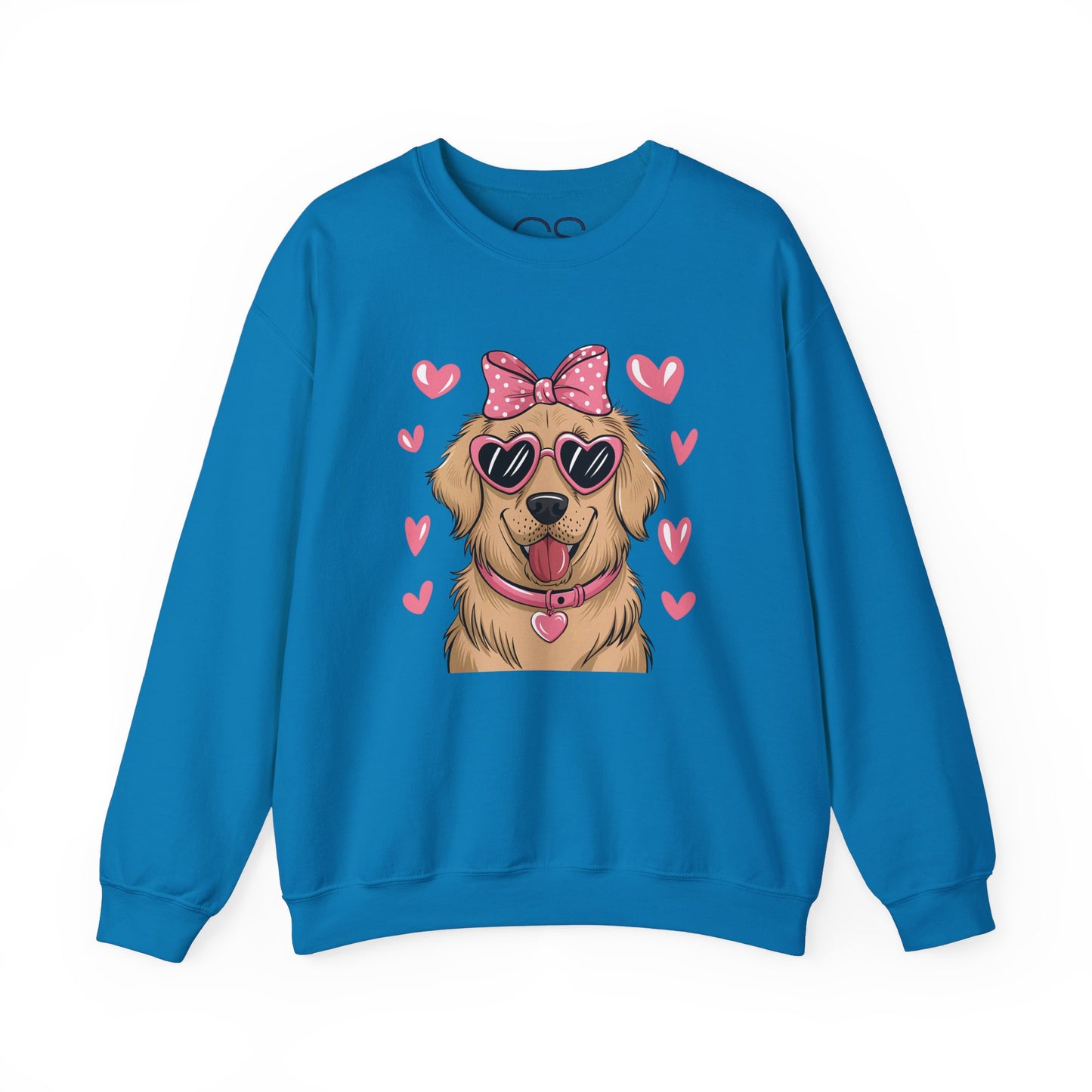 Valentine's Day Dog Crewneck Sweatshirt