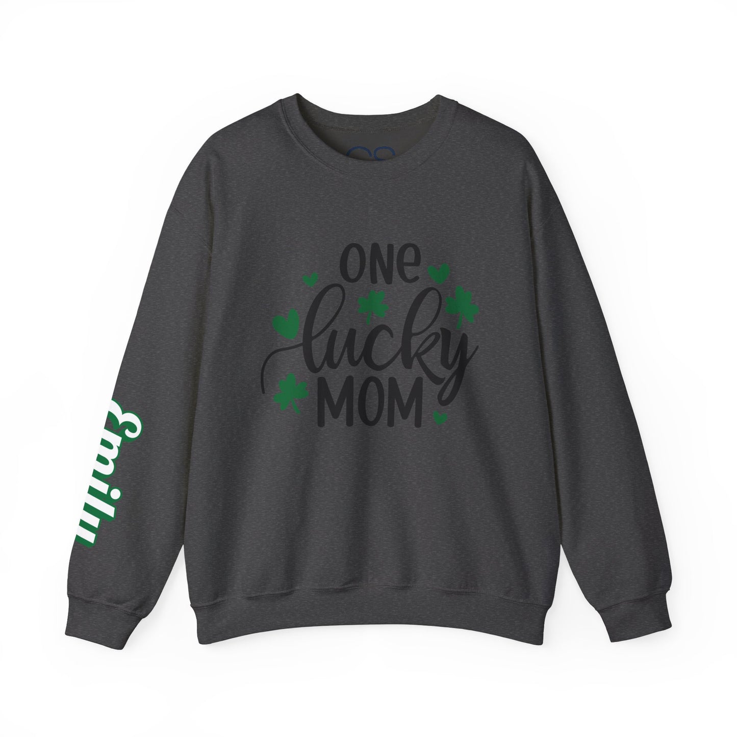 Personalized One Lucky Mom St. Patricks Day Sweatshirt