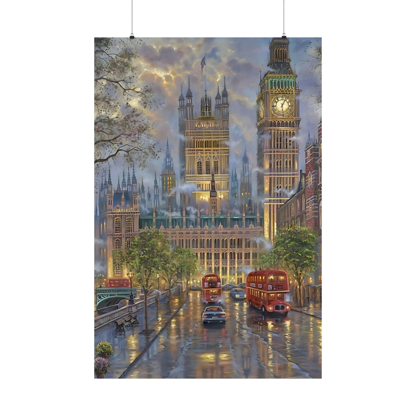London Fog Matte Vertical Poster