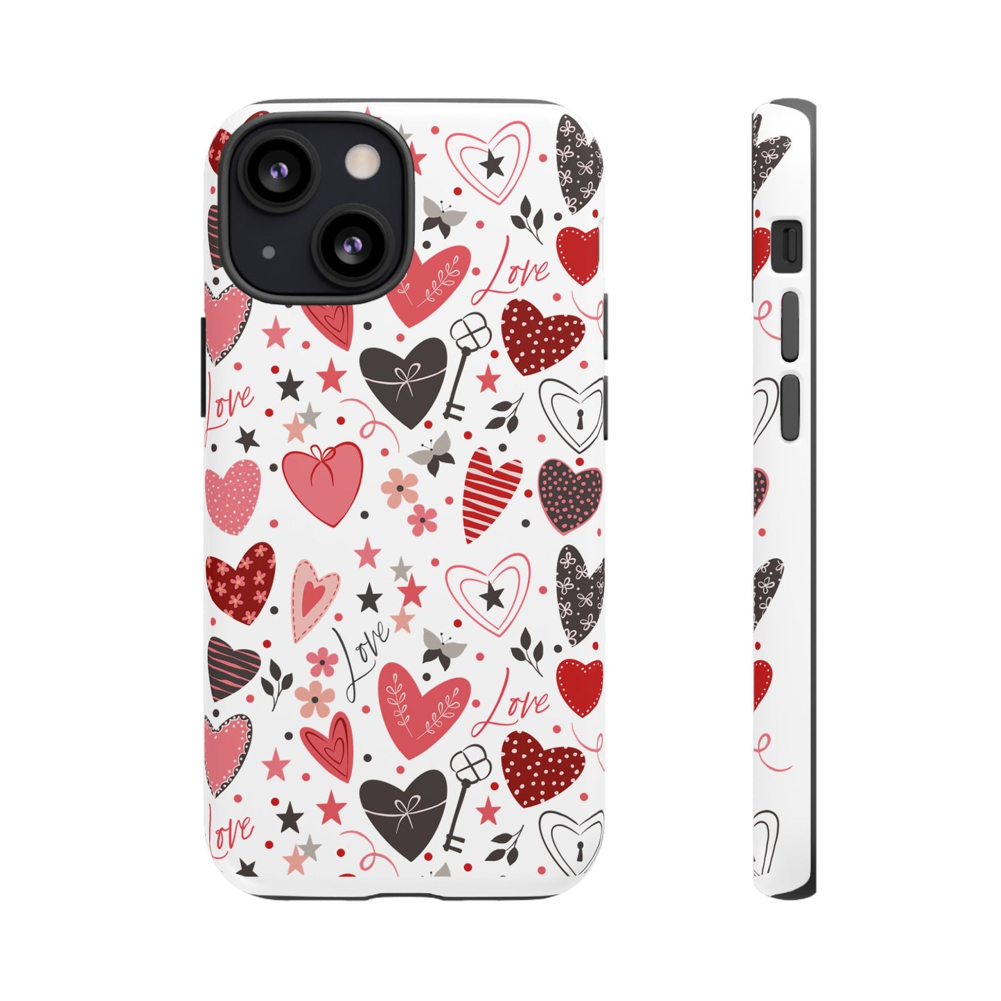 Heart Patterned Durable Phone Case