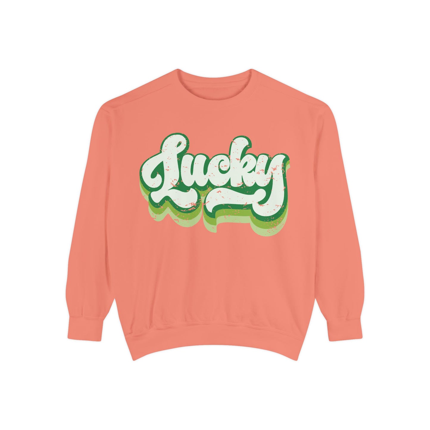 Retro Lucky Shamrock Sweatshirt - St. Patrick's Day Apparel
