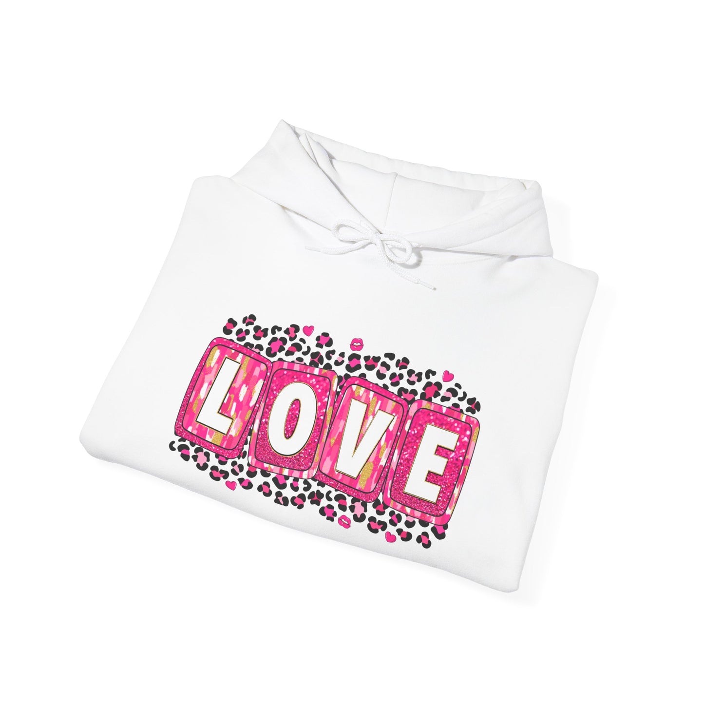 Personalized Love-Themed Hooded Sweatshirt