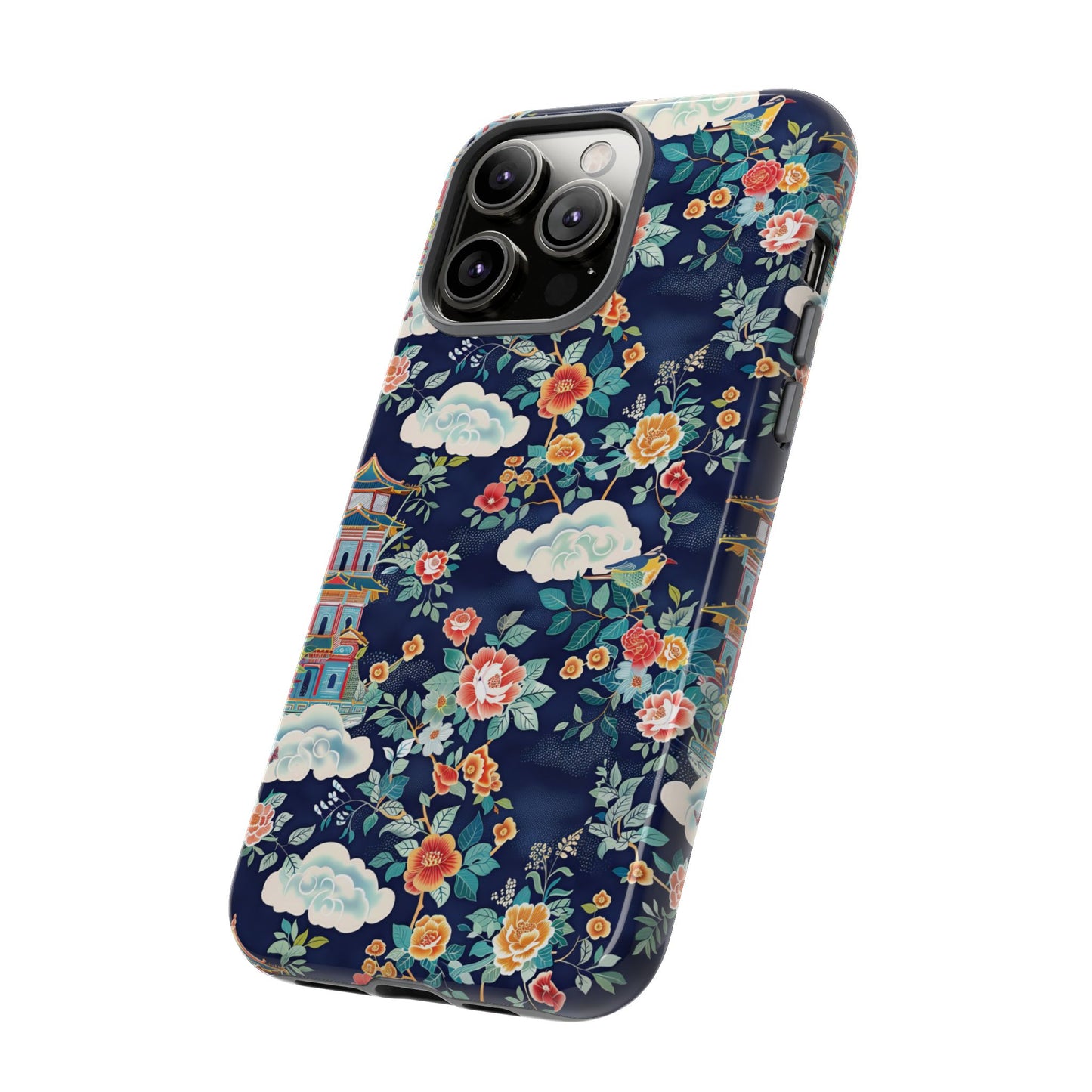 Enchanting Chinoiserie-Inspired Durable Phone Case