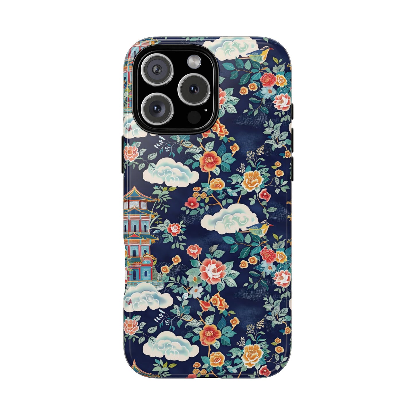Enchanting Chinoiserie-Inspired Durable Phone Case