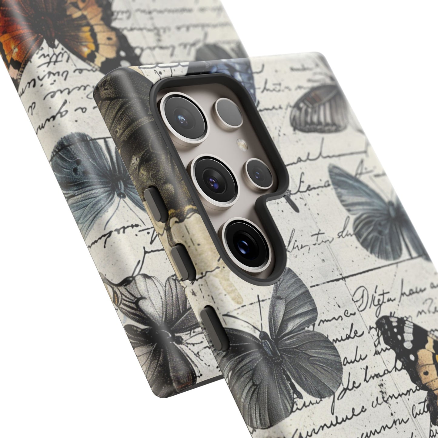 Vintage Butterfly Collage Durable Phone Case