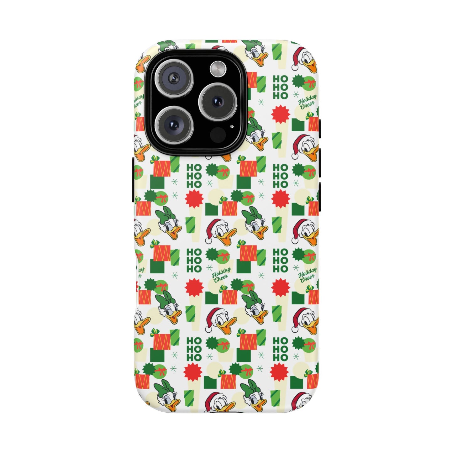 Disney Donald Duck and Daisy Christmas-Themed Durable Phone Case