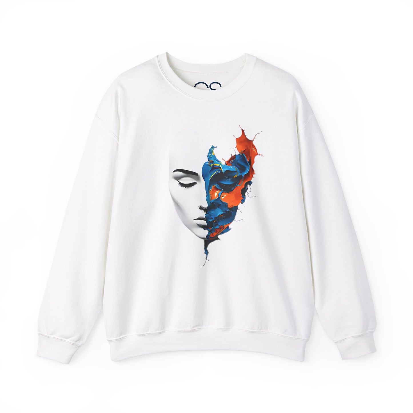 Abstract Art Face Crewneck Sweatshirt