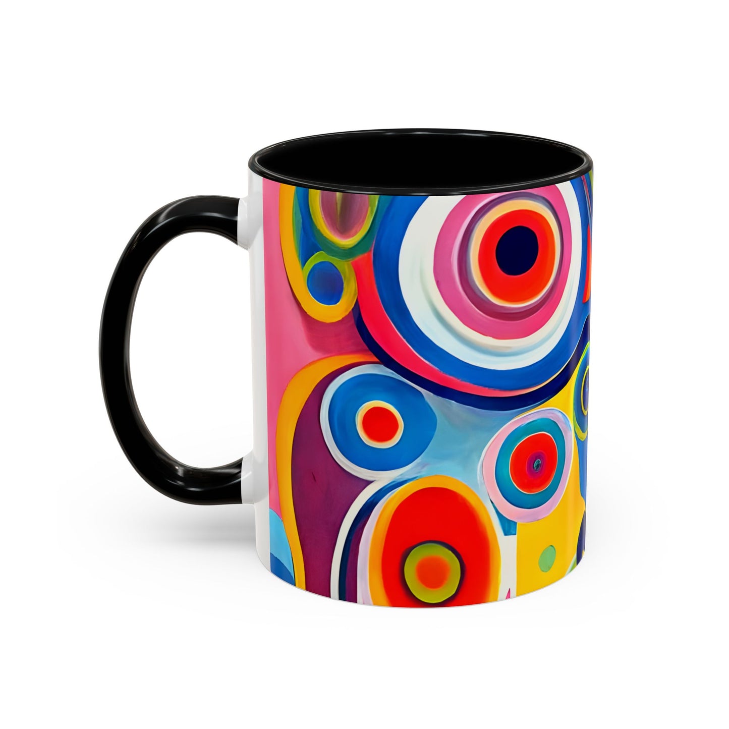 Vibrant Circles Modern Art Coffee Mug