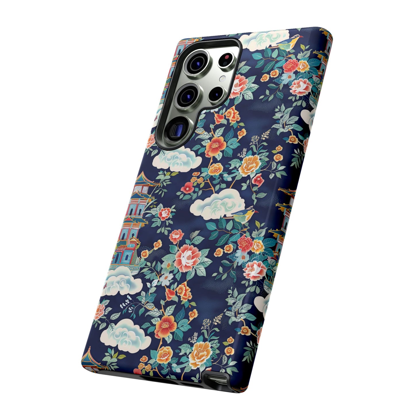 Enchanting Chinoiserie-Inspired Durable Phone Case