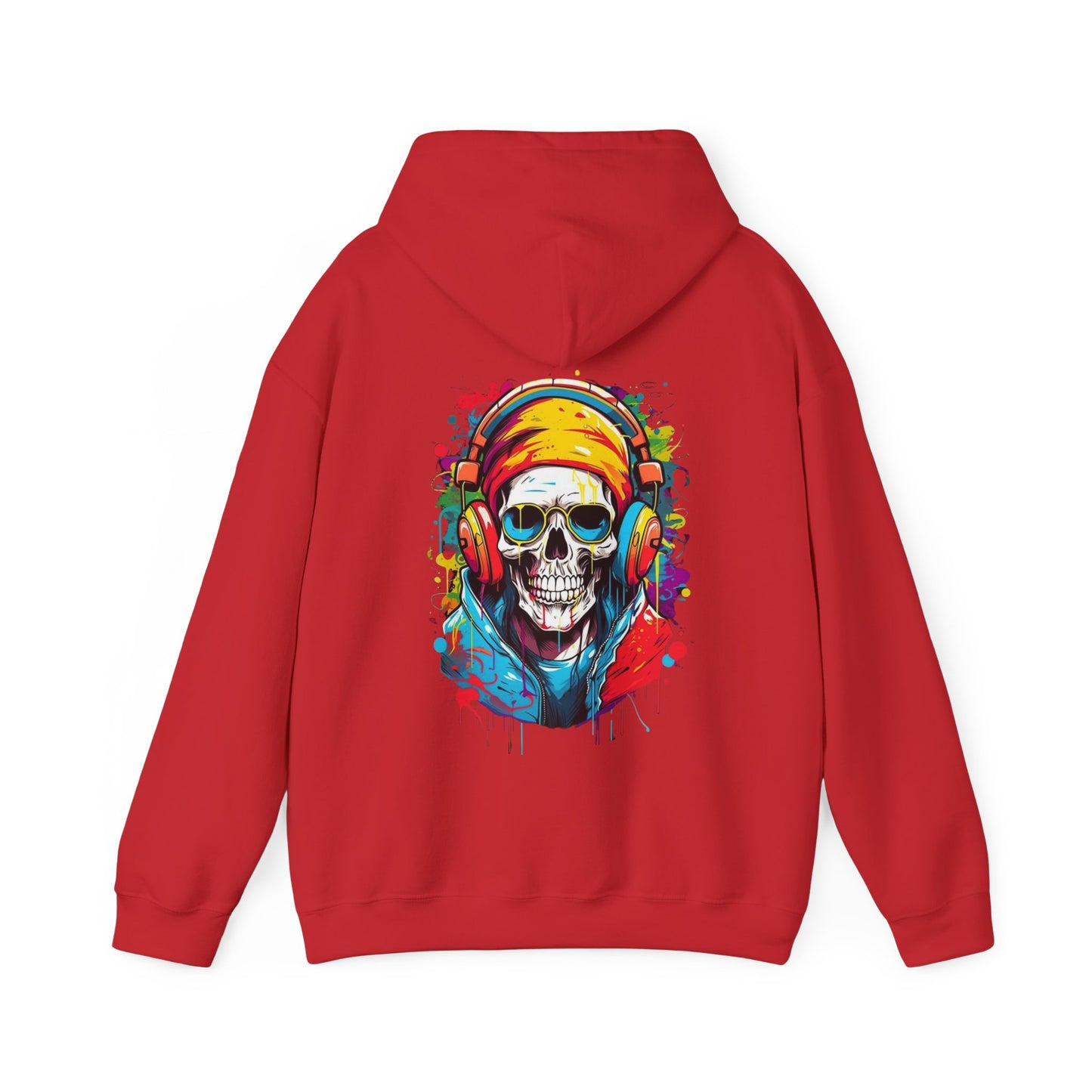 Vivid Gamer Skull Hooded Sweatshirt