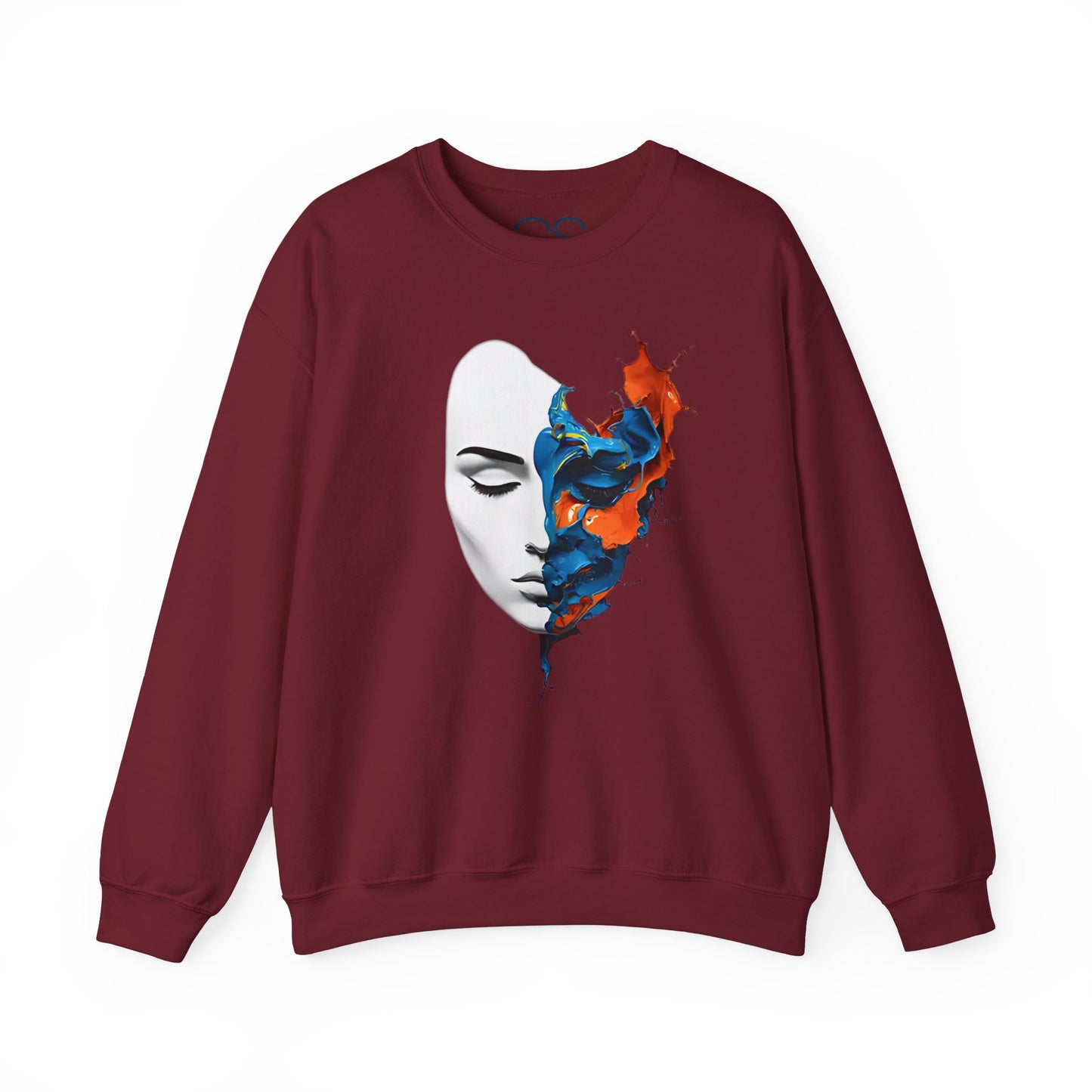 Abstract Art Face Crewneck Sweatshirt