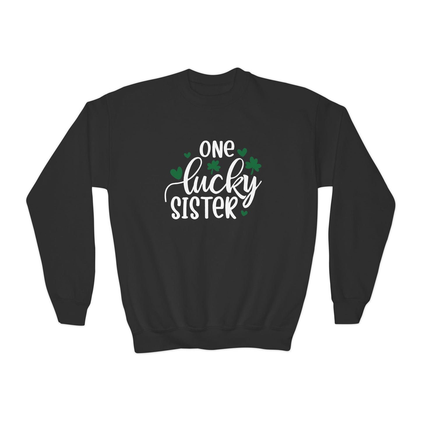 One Lucky Sister St. Patrick's Day Kids Sweatshirt - With Bundle