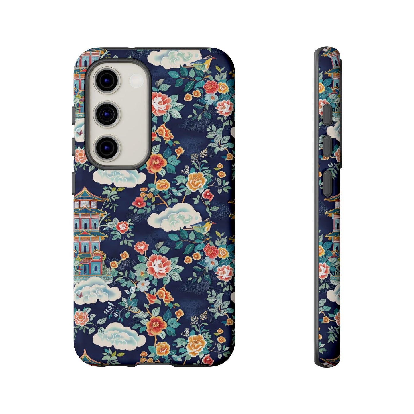 Enchanting Chinoiserie-Inspired Durable Phone Case