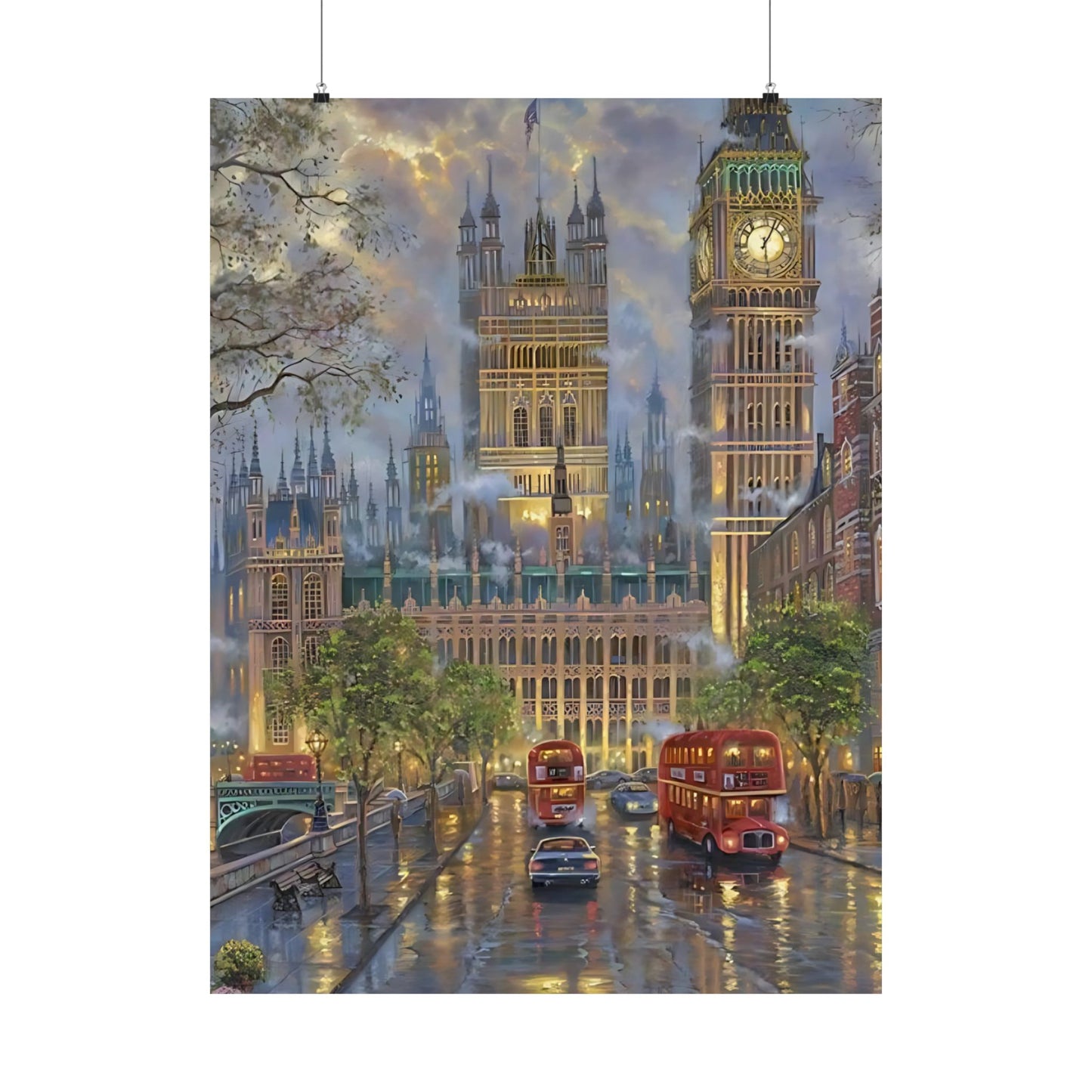 London Fog Matte Vertical Poster