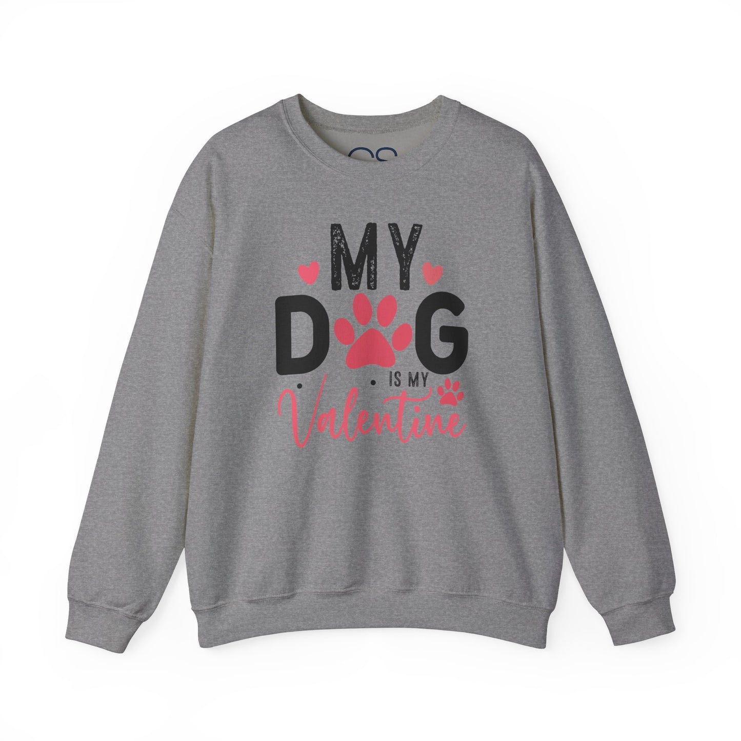 Cozy My Dog Is My Valentine Crewneck Sweatshirt