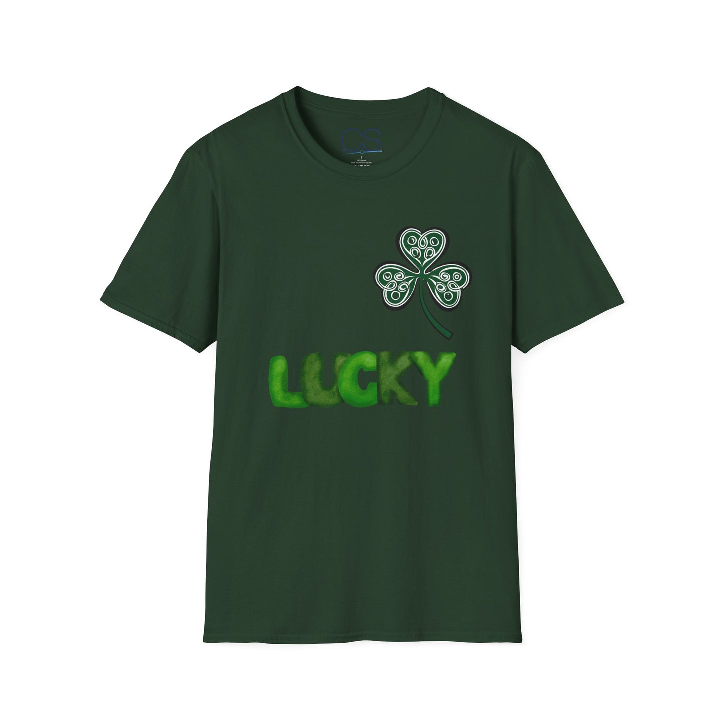 Double-Sided St. Patrick's Day Irish Shamrock Unisex Softstyle T-Shirt