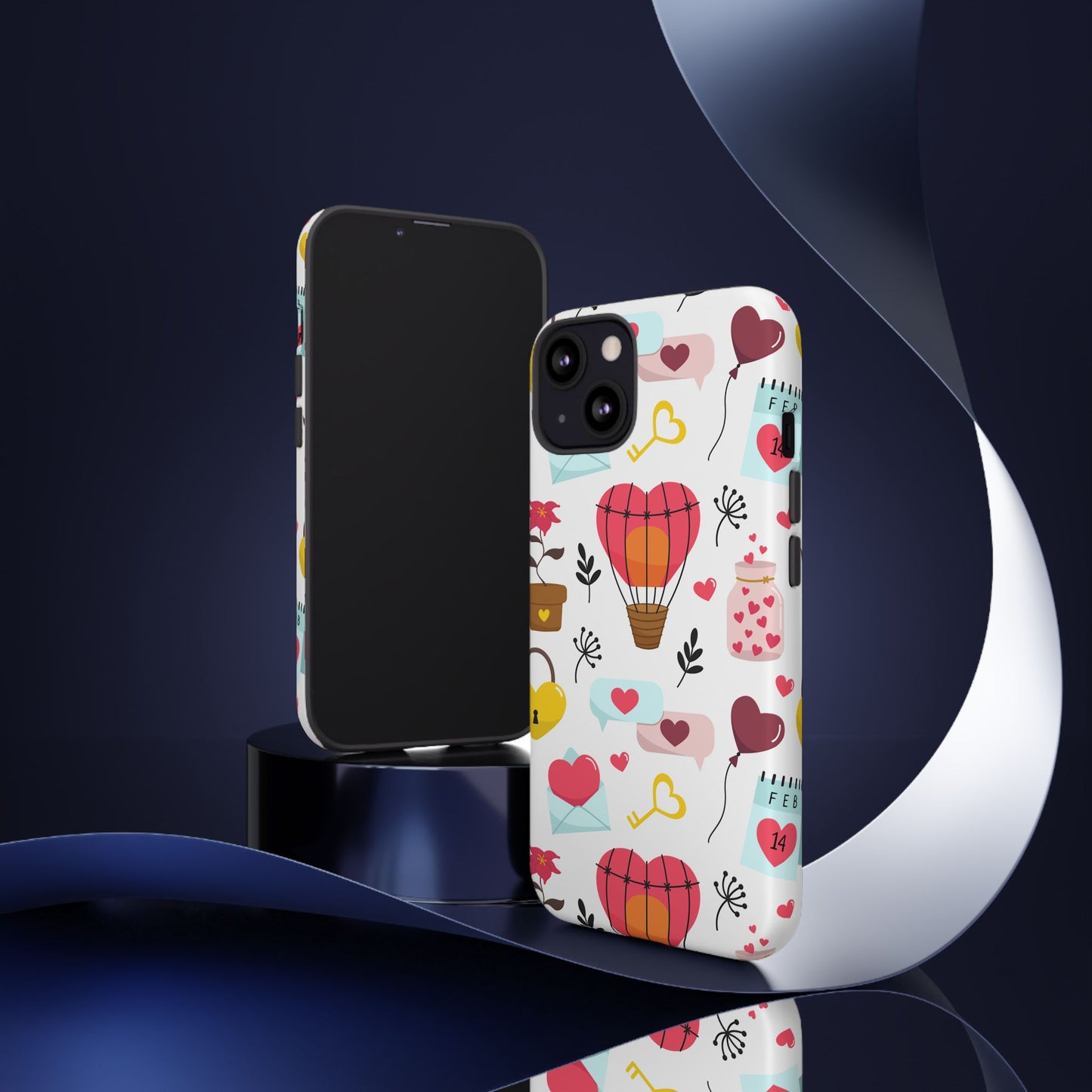 Valentine's Day Heart-Themed Durable Phone Case