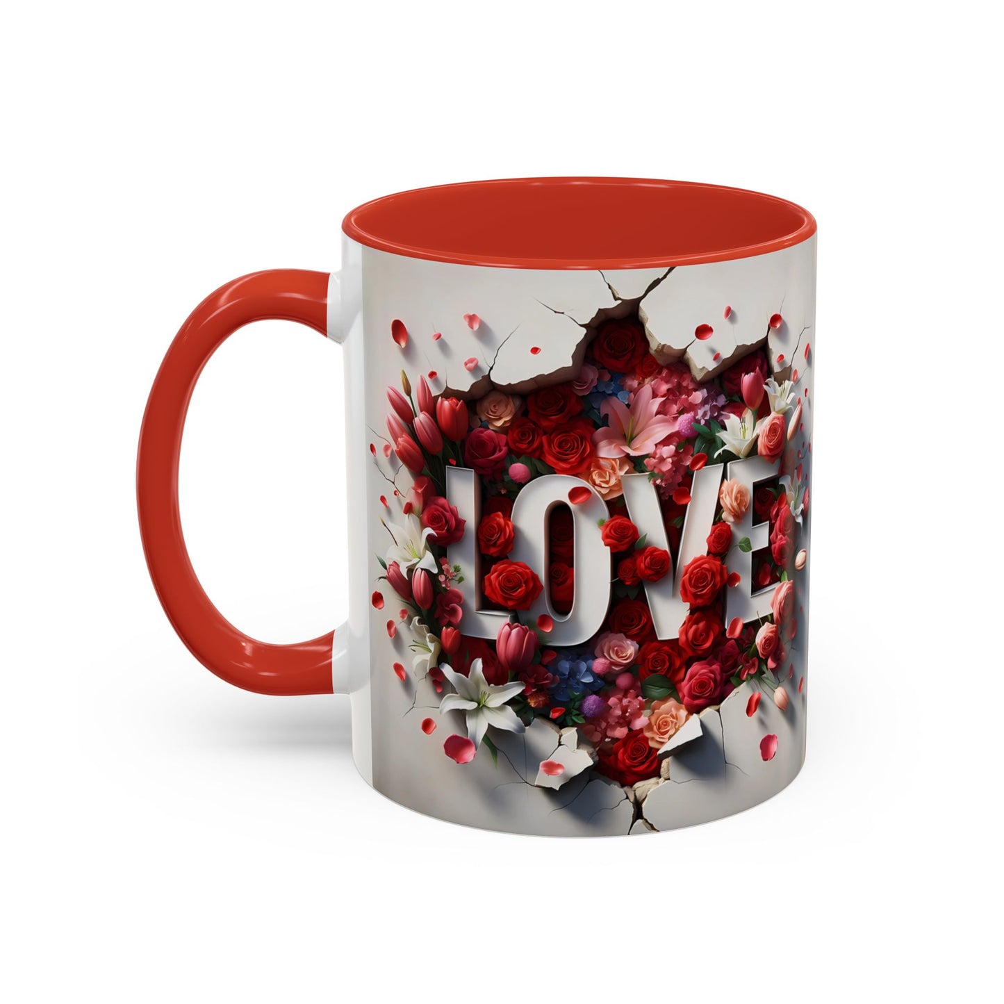 3D Floral LOVE/MUM Mugs - Mother's Day Gift