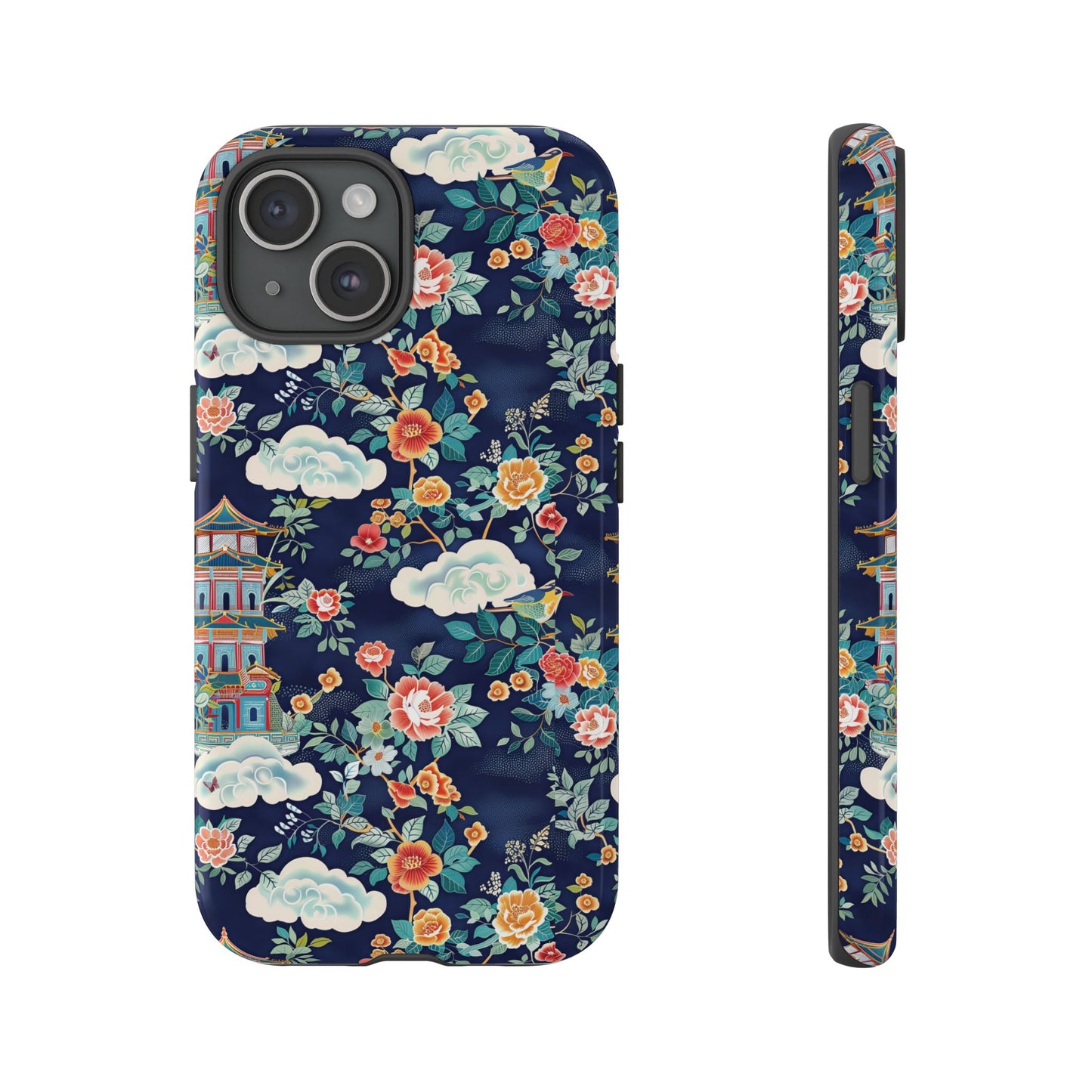 Enchanting Chinoiserie-Inspired Durable Phone Case