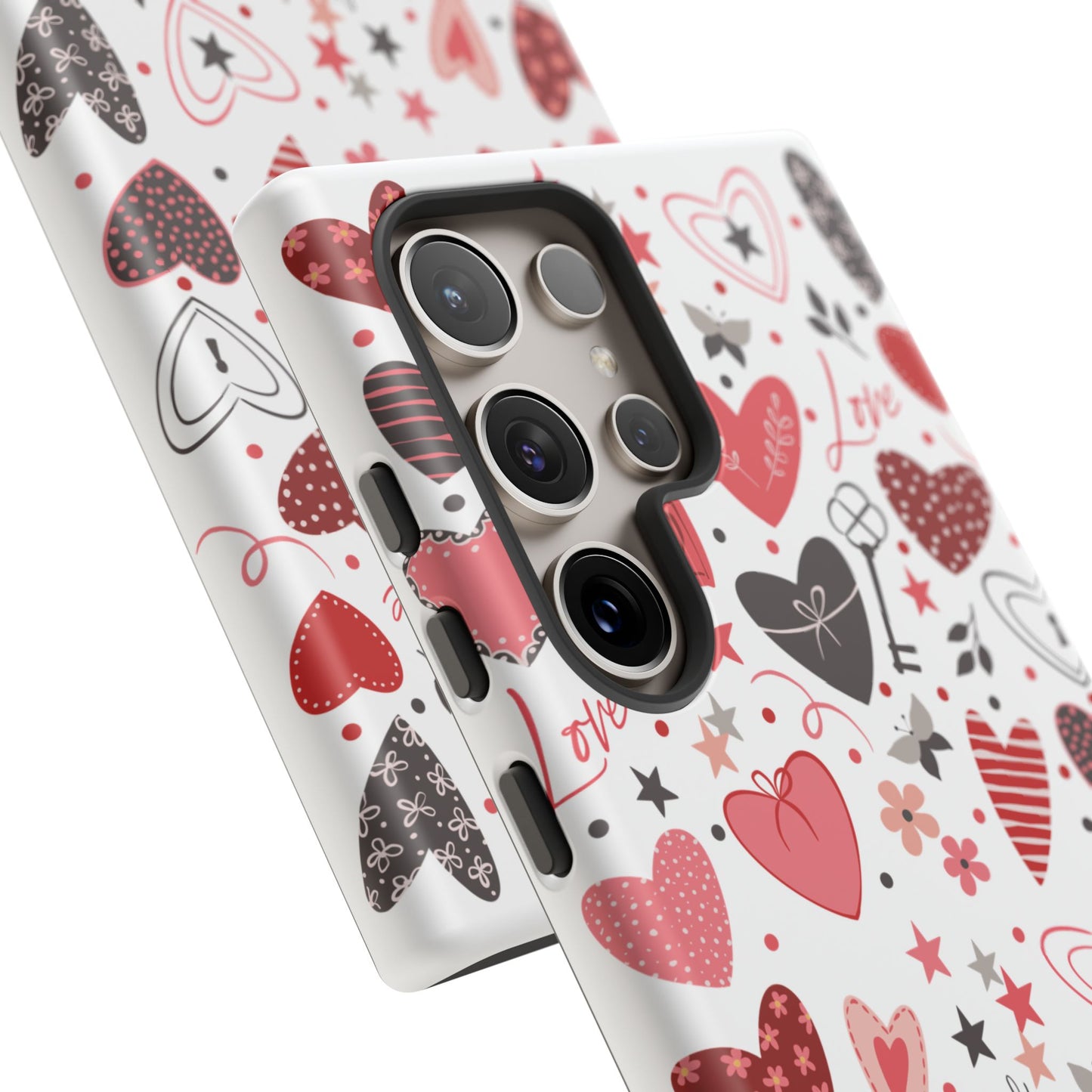 Heart Patterned Durable Phone Case