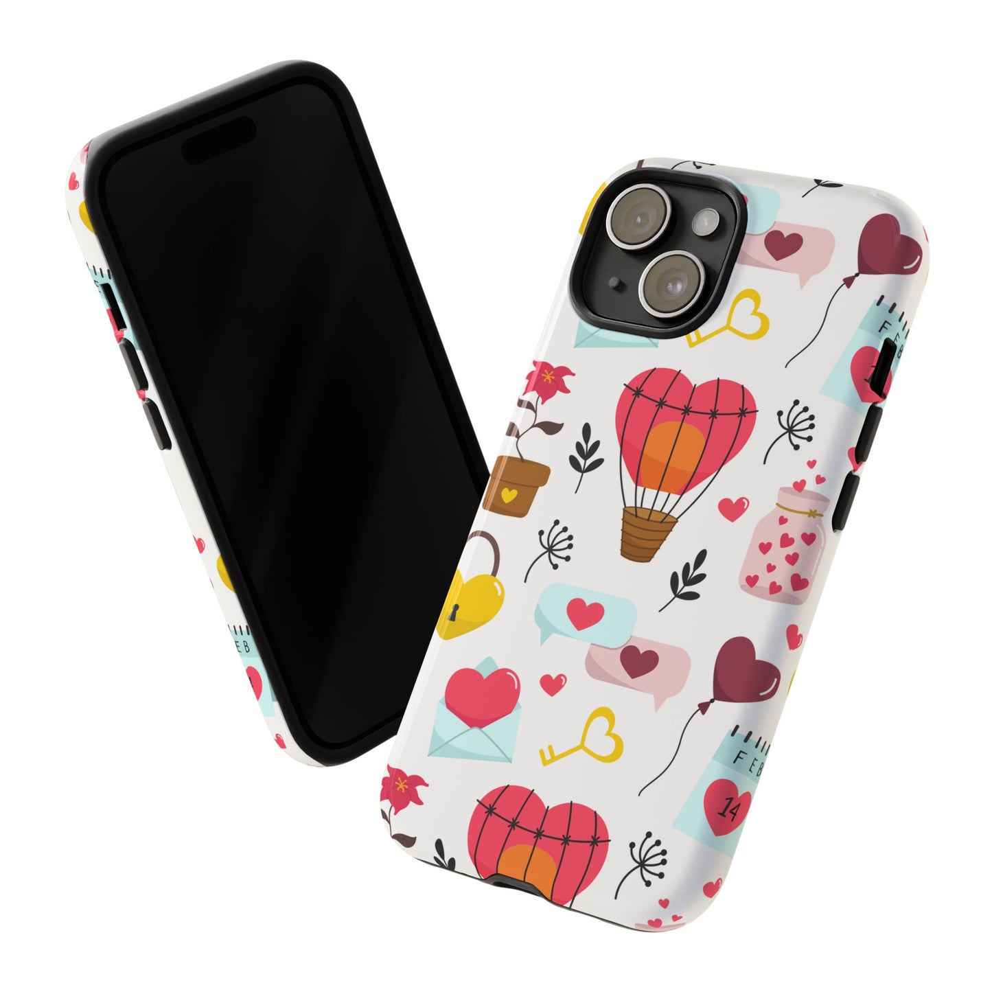 Valentine's Day Heart-Themed Durable Phone Case