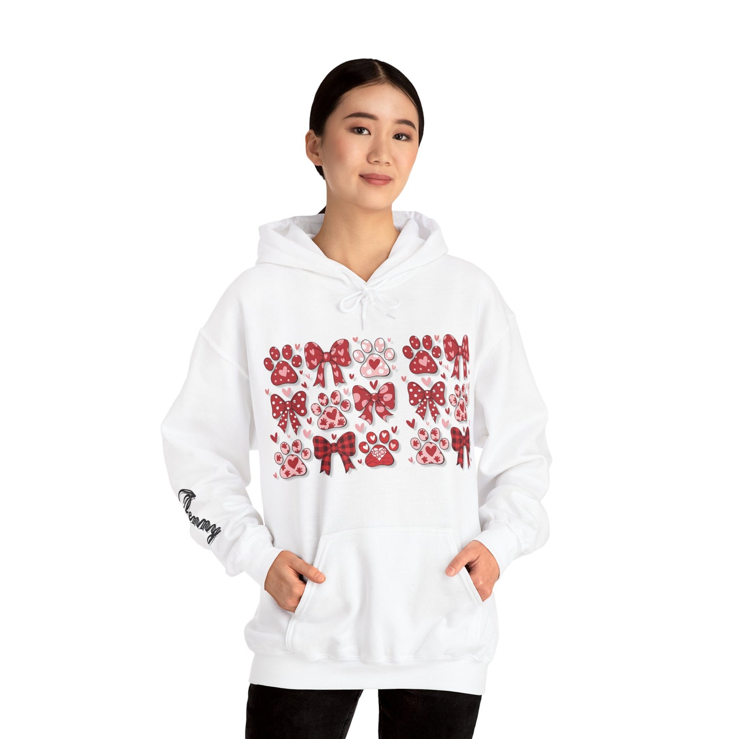 Personalized Valentine Coquette Hooded Sweatshirt