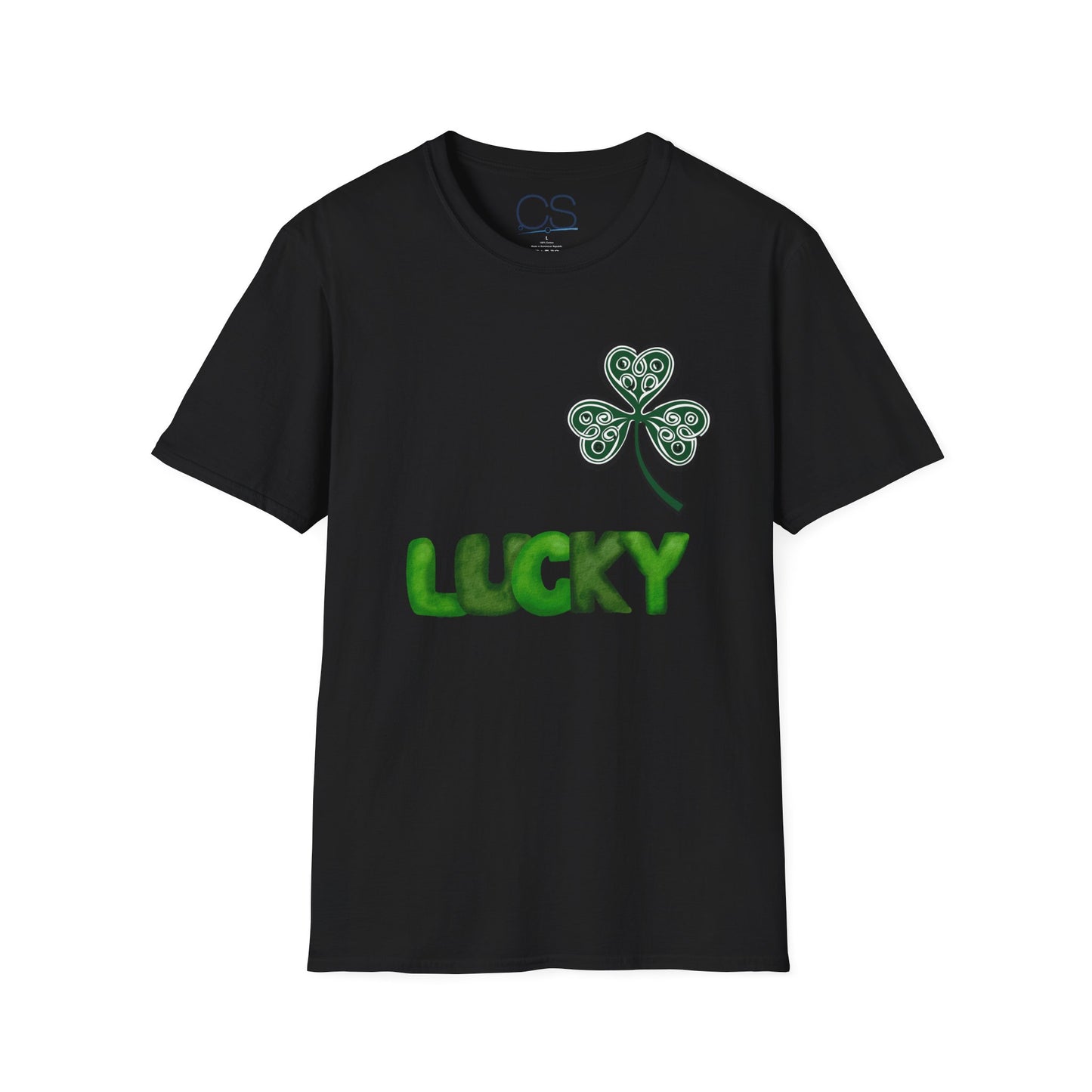 Double-Sided St. Patrick's Day Irish Shamrock Unisex Softstyle T-Shirt