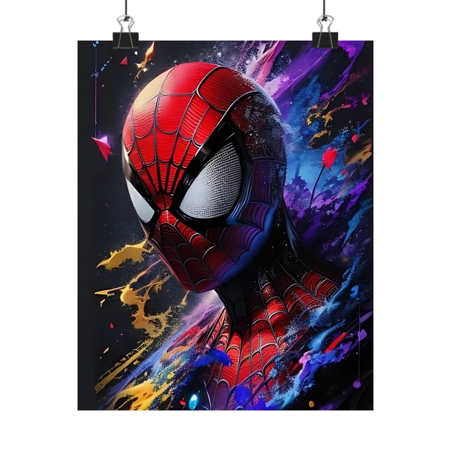 Spider-Hero Cosmic Art Poster