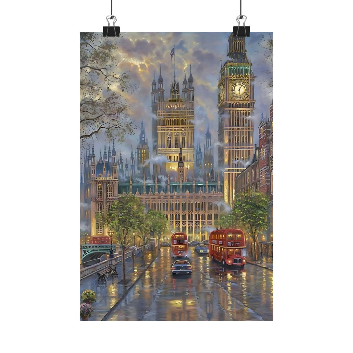 London Fog Matte Vertical Poster